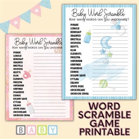 Free Baby Shower Bingo Printable Cards Leap Of Faith Crafting