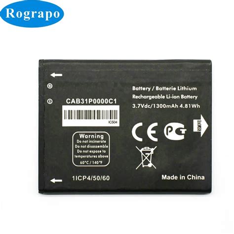 Mah Replacement Cab P C Battery For Alcatel One Touch D