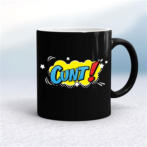 Pop Art Style Cunt Mug Rude Mugs Slightly Disturbed