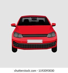 Car Front Vector Stock Vector (Royalty Free) 1192093030 | Shutterstock