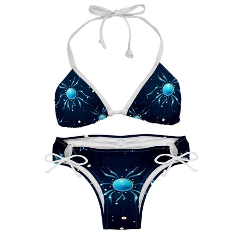 Cancer Constellation One Piece Swimsuit Bikini Set Detachable Sponge