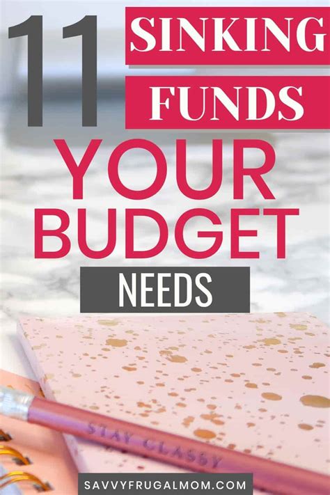 Sinking Fund Categories Your Budget Needs Savvy Frugal Mom