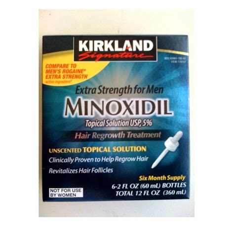 Months Kirkland Minoxidil Extra Strength Topical Solution Regrowth