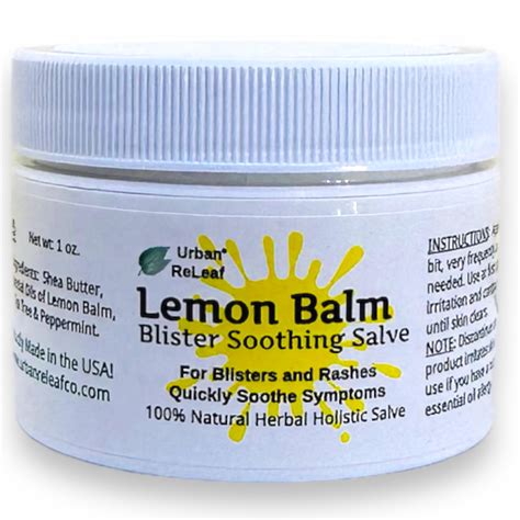 Urban Releaf Lemon Balm Cold Sore And Shingles Salve Soothe