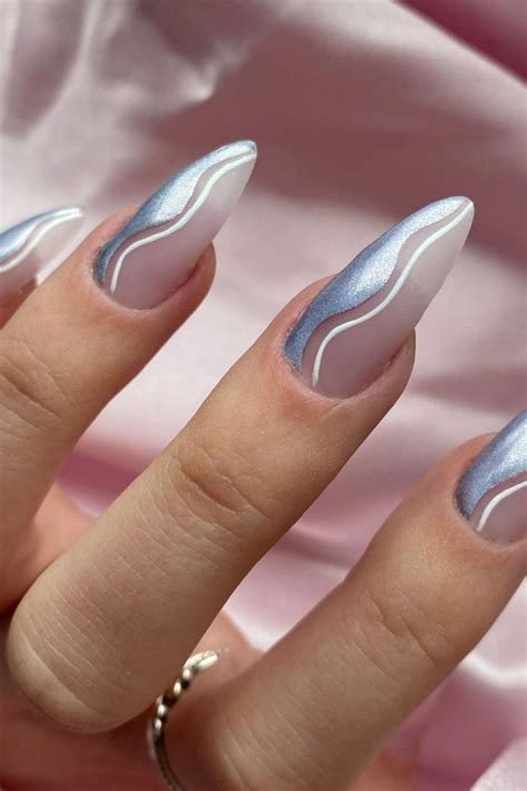 Elegant Silver Nails Design For Prom Nails To Try