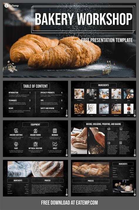 Free Bakery Powerpoint Presentation Template Eatemp