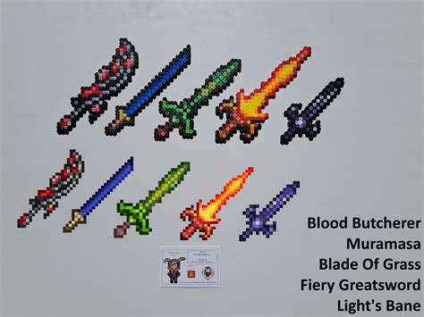 Terraria - Swords (Zenith Crafting Tree) : r/beadsprites