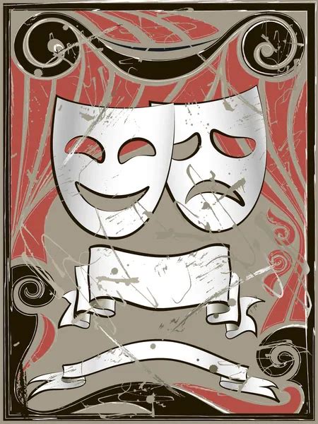 Theatre masks — Stock Vector © shponglerrr #4426468