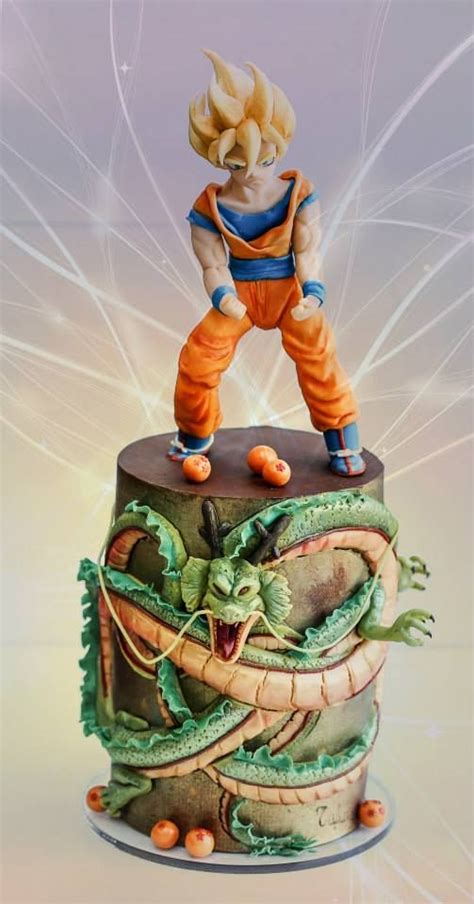 Dragon Ball Z Son Goku And Shenron Entirely Made With Modeling