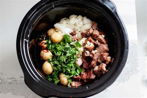 Slow Cooker Lamb Stew With Pomegranate Molasses Recipe