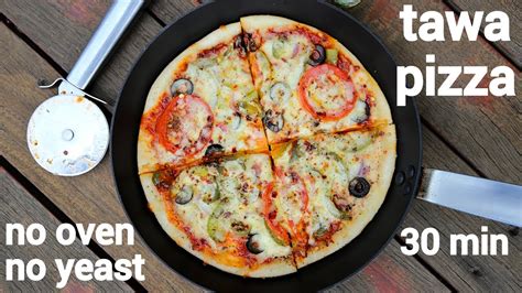 Tawa Pizza Recipe Veg Pizza On Tawa Without Yeast तवा पिज्जा रेसिपी