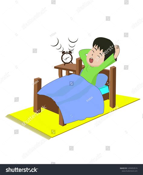 Child Awakening Sleep Get Early Child Stock Vector Royalty Free