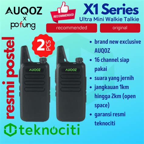 Jual Auqoz X1 Ultra Mini Walkie Talkie Ht A8 Neo Alt 888s Kd C1 By