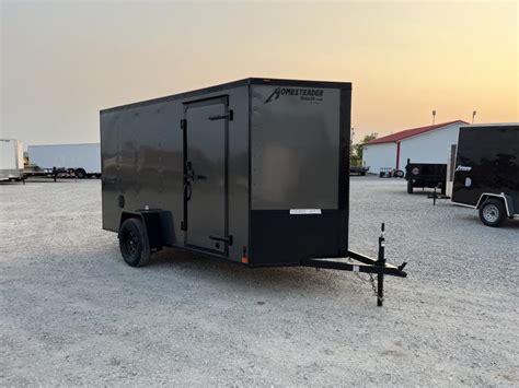 Homesteader X V Nose Intrepid Blackout Enclosed Cargo Trailer