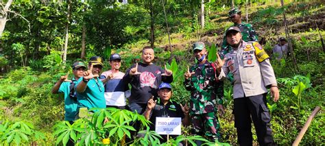 Puluhan Relawan Kediri Tanam Ratusan Pohon Di Lereng Gunung Wilis