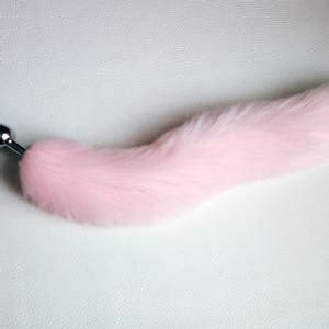 Pink Tail Butt Plug Fox Tail Butt Plug Bdsm Ddlg Cat Toy Mature Toys Pet Play Pink Kitten Tail