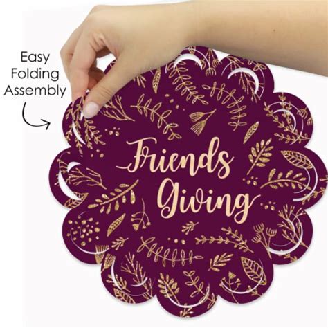 Big Dot Of Happiness Elegant Thankful For Friends Party Table Decor