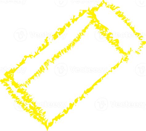 Yellow eraser chalk line art 21820047 PNG