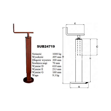 Stopa Podporowa 1000 Kg