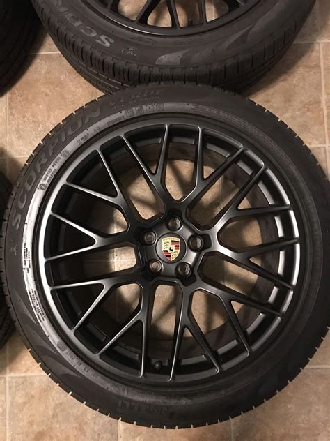 SOLD OEM Satin Black 20GTS RS Spyder Wheel Tire Package Porsche