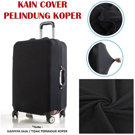 Jual Sarung Penutup Pelindung Koper Cover Elastis Polos Anti Lecet Dan