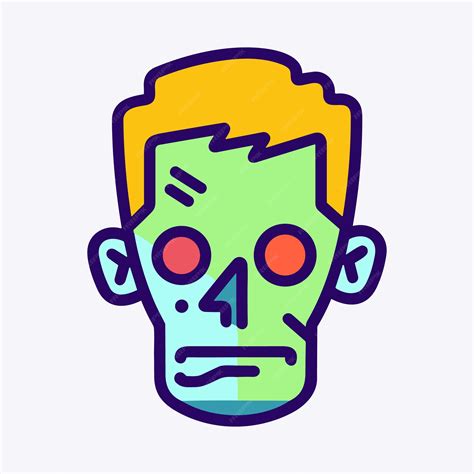 Premium Vector Gory Undead Zombie Icon