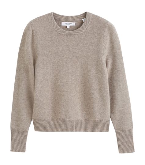 Womens Chinti Parker Neutrals Cashmere Cropped Sweater Harrods UK