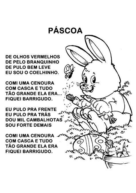 Músicas de Páscoa Coelhinho Atividades pascoa Texto sobre a pascoa