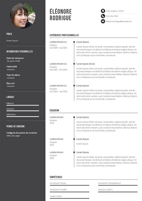 Exemples De Cv Pour Vous Faire Embaucher En Modeles Cv