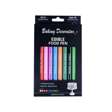 10 pcs Edible Pen Edible Marker Edible Colored Pen | Shopee Philippines