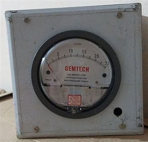 Gemtech Series G Mm Differential Pressure Gauge Range Mm W