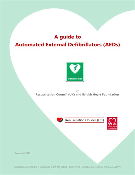 A Guide To Automated External Defibrillators Aeds