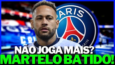 De Ltima Hora Pessima Not Cia Neymar N O Joga Mais Nessa Temporada