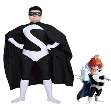 Incredibles Buddy Pine Costume Syndrome Cosplay Lycra Suit Spandex ...