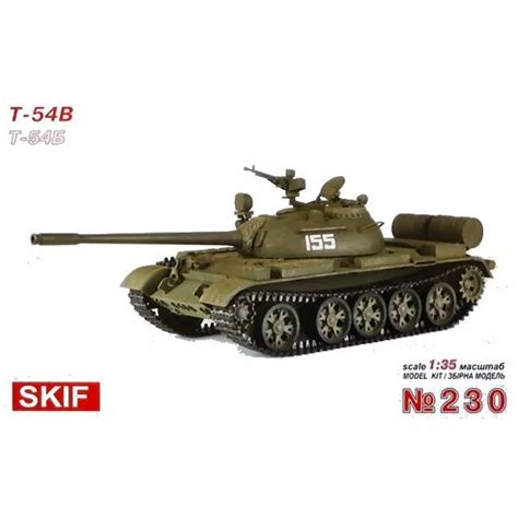 SKIF T54 B MBT Soviet Main Battle Tank 1 35 Scale Plastic Model Kit 230