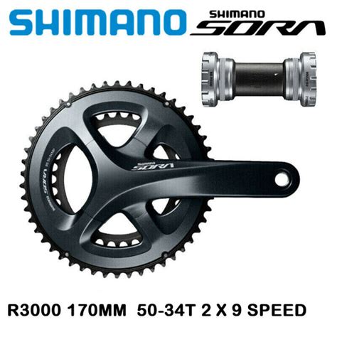 Shimano Sora R Crankset X Speed Mm Crank T Chainring Road