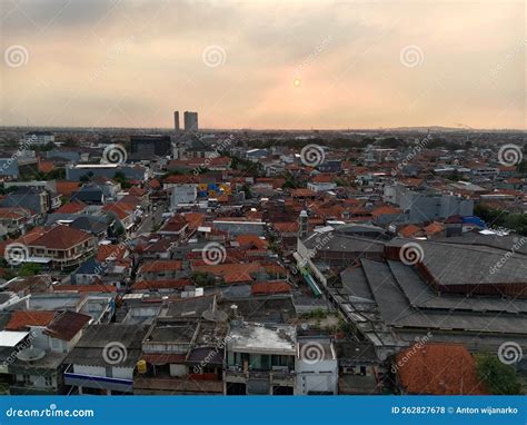 Sunset surabaya indonesia stock photo. Image of suburb - 262827678