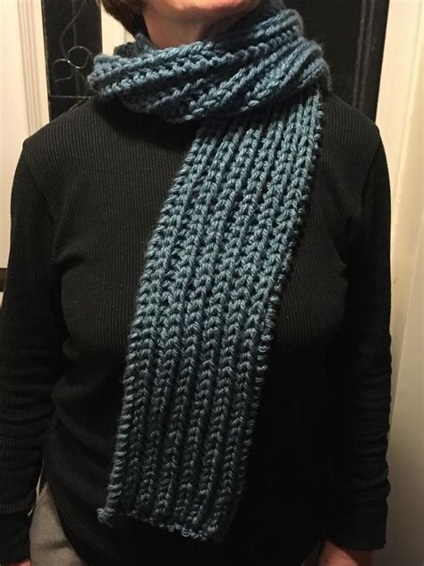 [FO] Brioche Scarf : r/knitting