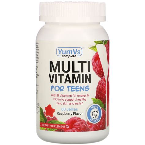 Yumv S Multi Vitamin For Teens Raspberry Flavor Jellies Iherb