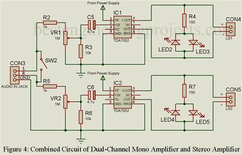 Stereo Amplifier Circuit Diagram - Engineering Projects