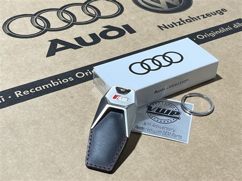 Audi Rs Rs Rs Rs Rs Rs Audi Sport Black Leather Keyring Key Fob