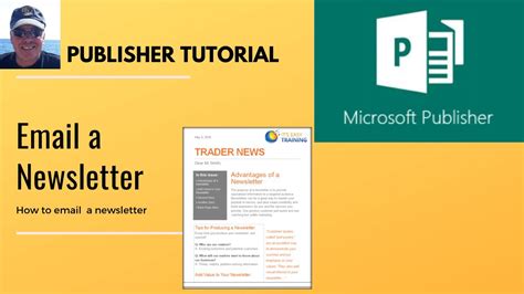 How To Email A Newsletter In Microsoft Publisher Link Text Box YouTube
