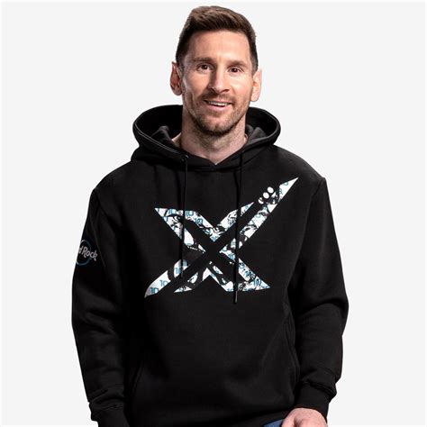 Messi x Hard Rock Adult Fit Hoodie in Black