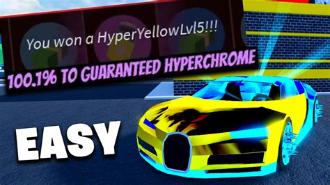 The Fastest Way To Get Level 5 Hyperchromes Roblox Jailbreak Youtube