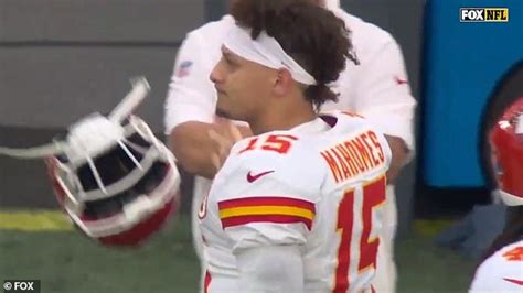 Patrick Mahomes could APPEAL $50k fine for slamming his helmet to the ...