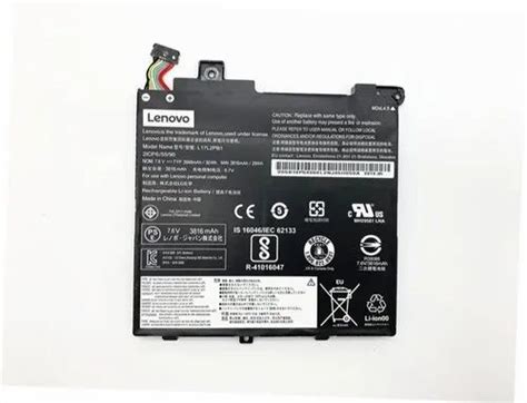 Lenovo L17C2PB1 2 Holes Laptop Battery Battery Type Lithium Polymer