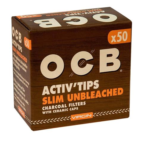 OCB ActivTips Aktivkohlefilter Slim ungebleicht 50Stk günstig kaufen