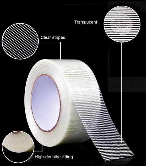 Super Adhesive Fiberglass Tape Transparent Filament Reinforced