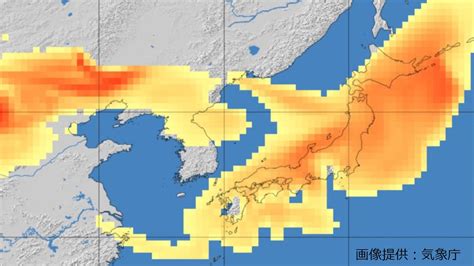 黄砂3時間おき予測図きょうも黄砂 西日本から北日本の広い範囲で飛来中 15日土に次の黄砂も TBS NEWS DIG 1ページ