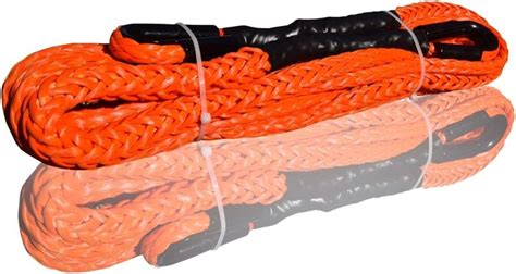 Langlebiges Windenseil Orange 12 mm x 15 m Seilverlängerung ATV